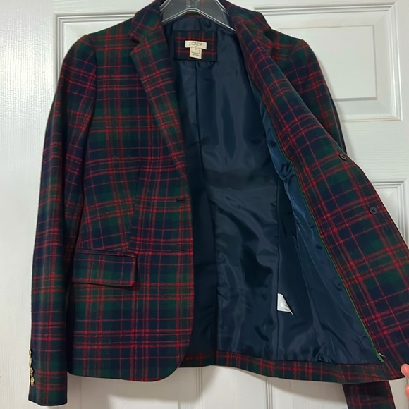 J Crew Factory flannel pattern blazer - NWOT - Picture 4 of 6